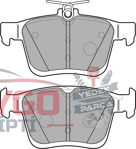 resimler/genel/Arka Balata Vw Golf Vıı 2014 Touran T-roc 2018 Audı A3 2014 2020 Q2 2016 Tt 2018 Seat Ateca 2016 Leon 2014-2020 Skoda Super B 2015 Karoq 2016